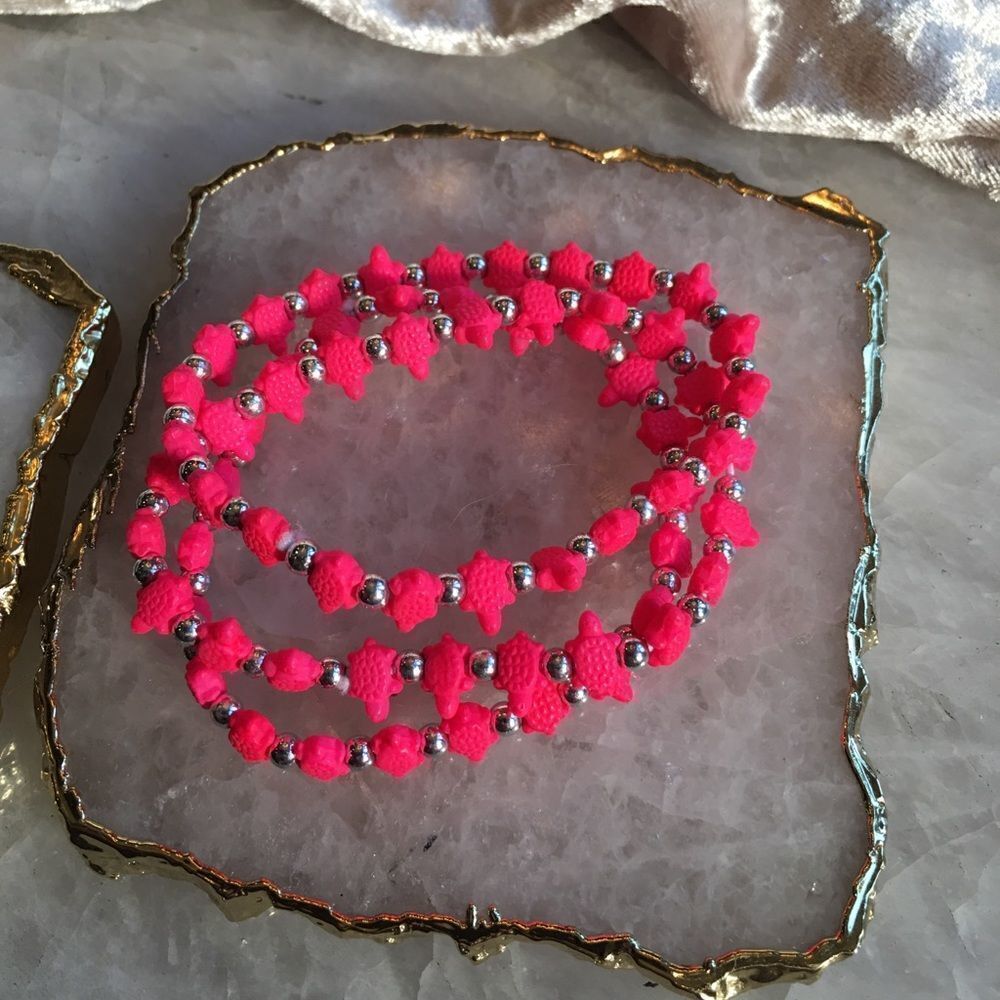 FUSCHIA TURTLE Bracelets! 